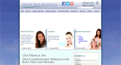 Desktop Screenshot of desertmedaesthetics.com